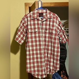 Riggs Workwear by Wrangler Plaid Button Down T
